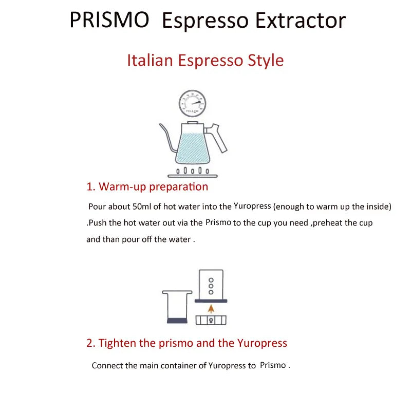 Prismo coffee accessories - Yuropress / Aeropress compatible