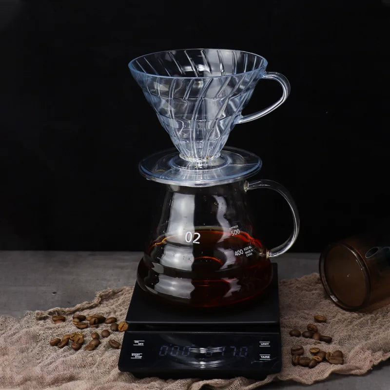 Glass Coffee Drip Filter v60 Filter Cup