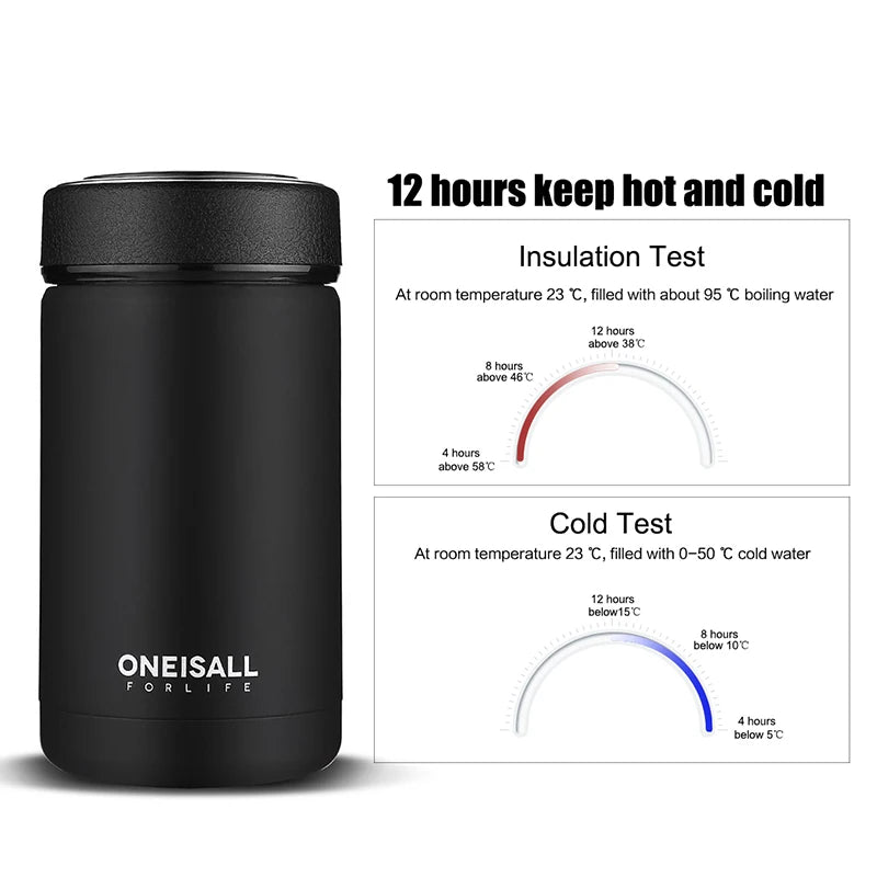 Thermal Tumbler Cup - Travel Mug Coffee Insulated Steel Vacuum flask