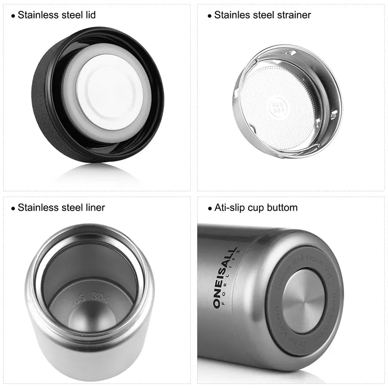Thermal Tumbler Cup - Travel Mug Coffee Insulated Steel Vacuum flask