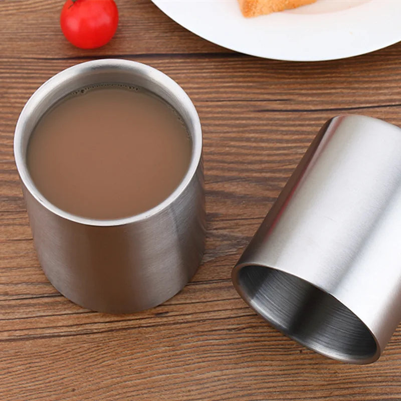 Stainless Steel 7oz 10oz Double Wall Coffee Cup