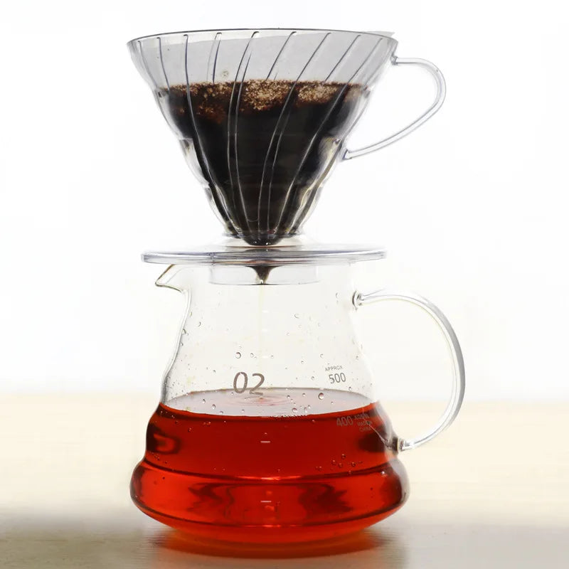 Glass Coffee Drip Filter v60 Filter Cup
