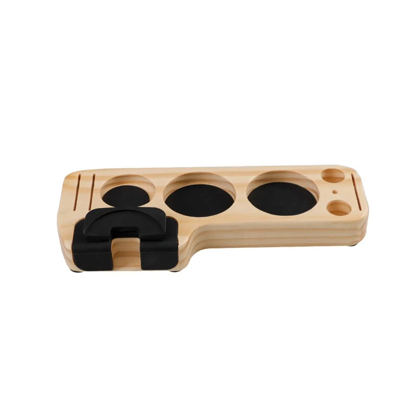 Wood Anti Slip Coffee Machine Tamping Station Portafilter Holder