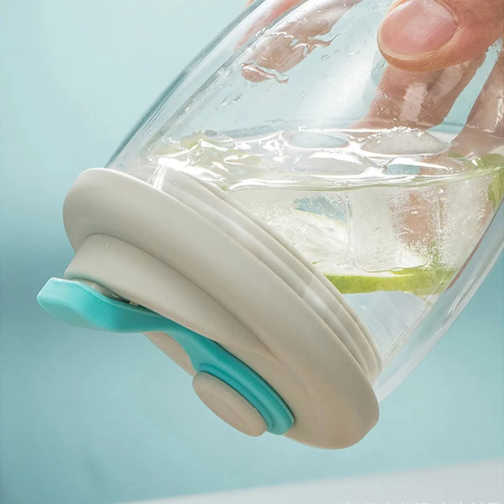 Cute Portable Water Cup Double Wall Glass Cup With Leak-Proof Lid - Transparent Insulated Coffee Cups Dink ware