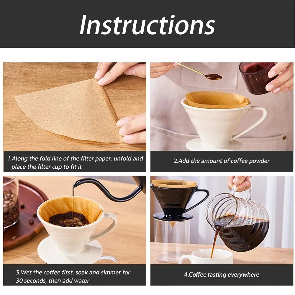 v60 Coffee Filter Cup Holder Reusable - Coffee dripper ceramic funnel