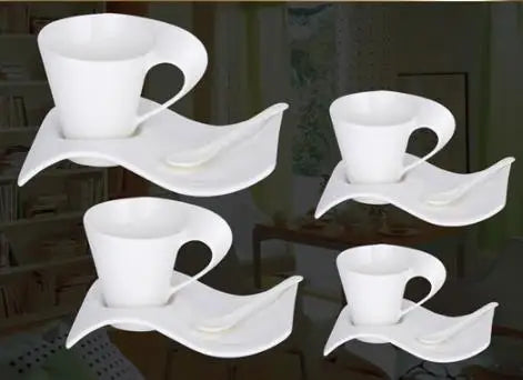 Espresso Coffee Cup with Spoon and Cup Holder