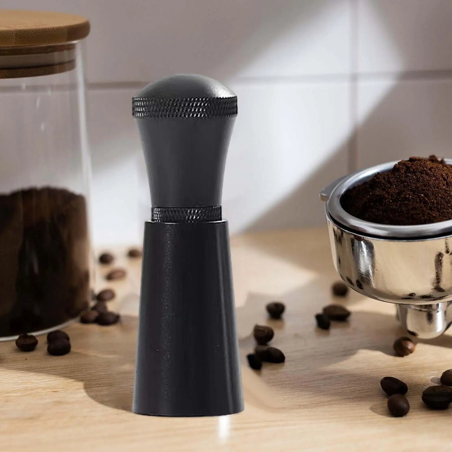 Espresso Distribution Tool Coffee Ground Stirring Tool with Stand, Lightweight WDT