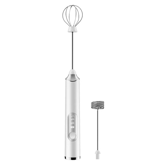 Portable Rechargeable Electric Milk Frother Foam Maker Handheld Foamer High Speeds Drink Mixer Coffee