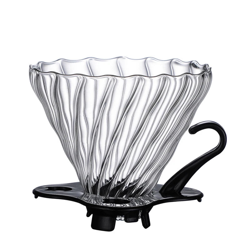 Glass Coffee Dripper, Size 02/ 01, Pour Over Coffee Funnel Dripper v60.
