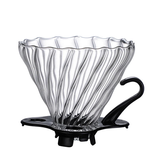 Glass Coffee Dripper, Size 02/ 01, Pour Over Coffee Funnel Dripper v60.