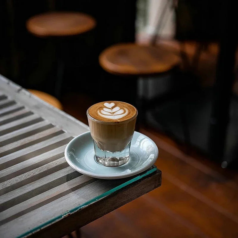 Flat White White Coffee Cup, Boutique Coffee Cup