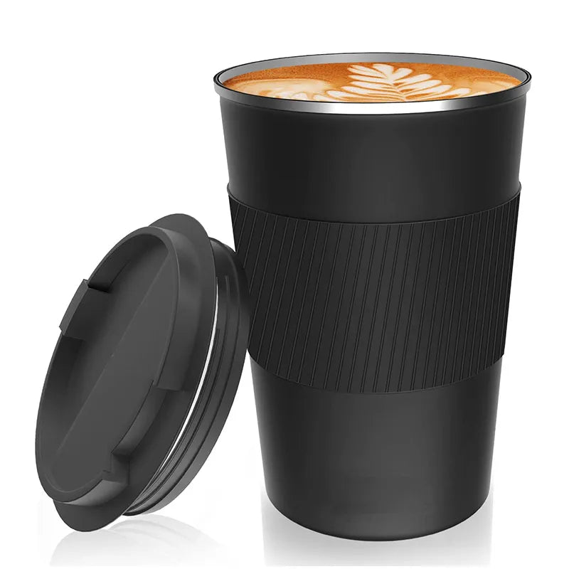 12/17oz Coffee Thermos Mug Double-wall Stainless Steel Portable Car Travelling Tumbler Insulation Thermal Coffe Cup To Go