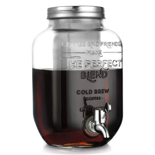 4000ml Cold Brew Coffee Maker with EXTRA-THICK Glass Carafe