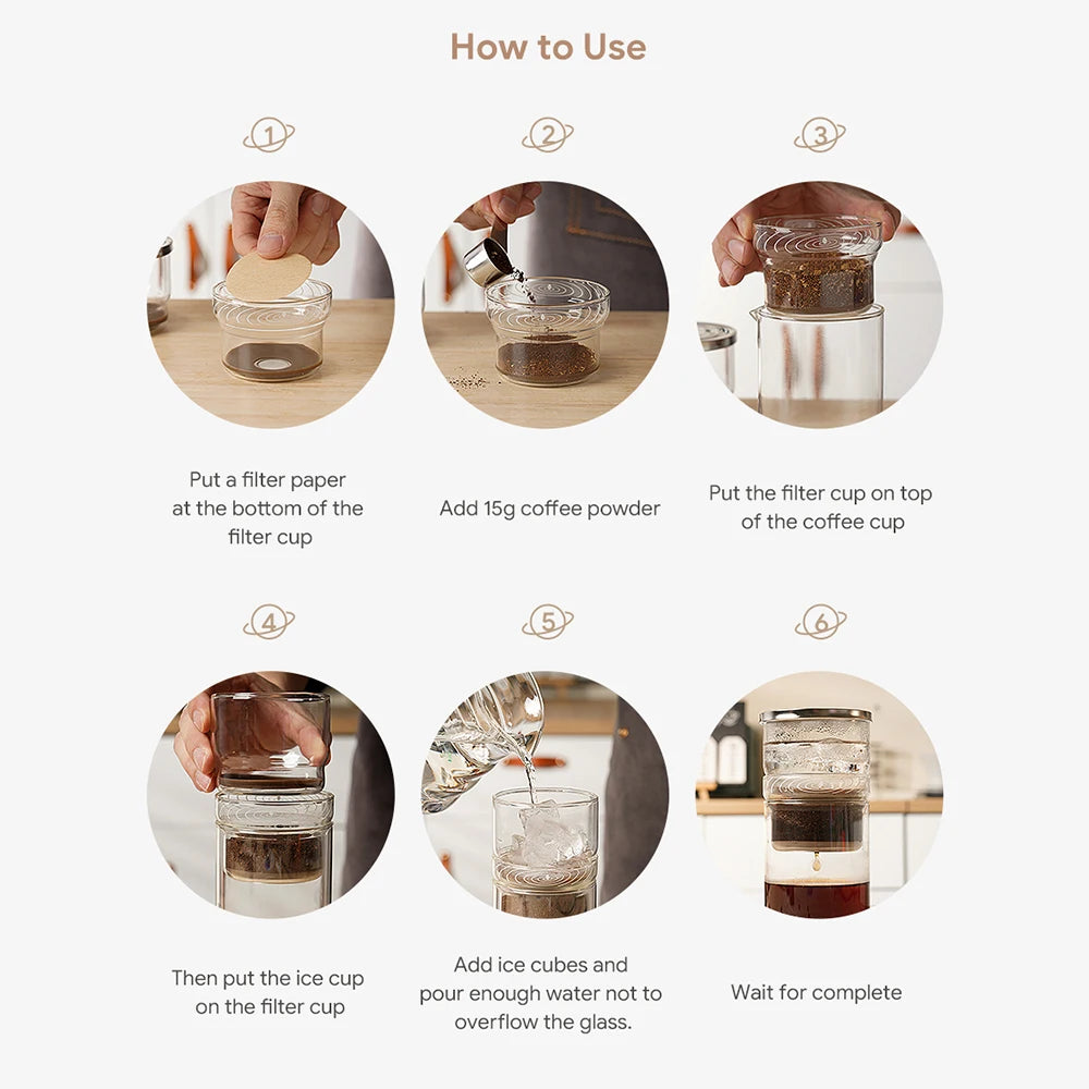 Cold Brew Coffee Extraction Borosilicate Glass