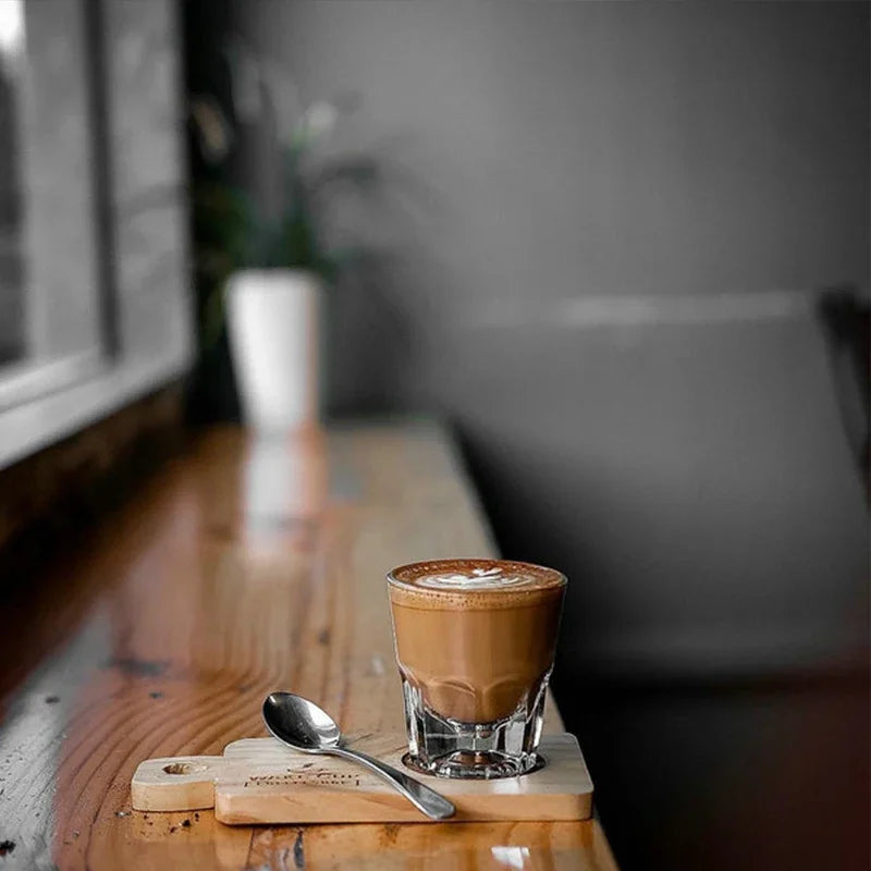 Flat White White Coffee Cup, Boutique Coffee Cup