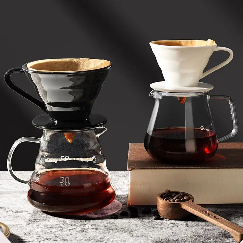 v60 Coffee Filter Cup Holder Reusable - Coffee dripper ceramic funnel
