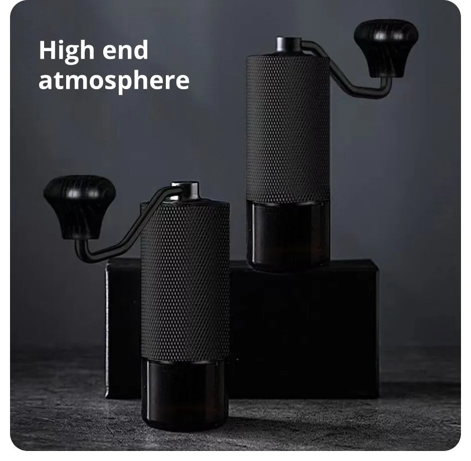 Manual Coffee Grinder CNC Stainless Steel Professional Double Bearing Adjustable Hand Burr Coffee Bean Grinding