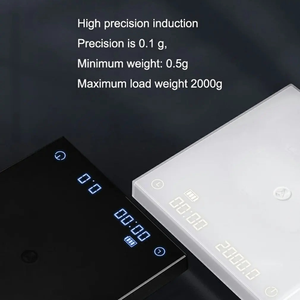 Electronic Coffee Scale Anti-scratch Black Waterproof.