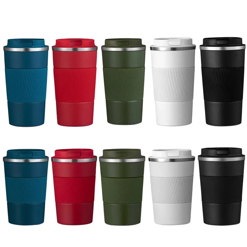 12/17oz Coffee Thermos Mug Double-wall Stainless Steel Portable Car Travelling Tumbler Insulation Thermal Coffe Cup To Go