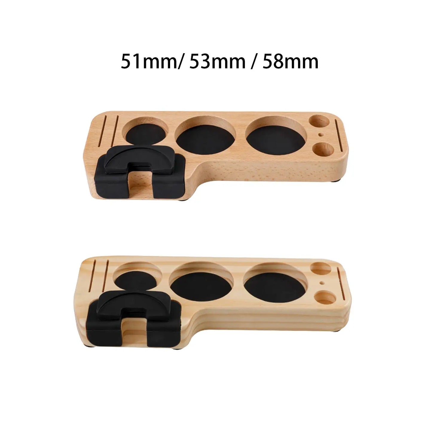 Wood Anti Slip Coffee Machine Tamping Station Portafilter Holder