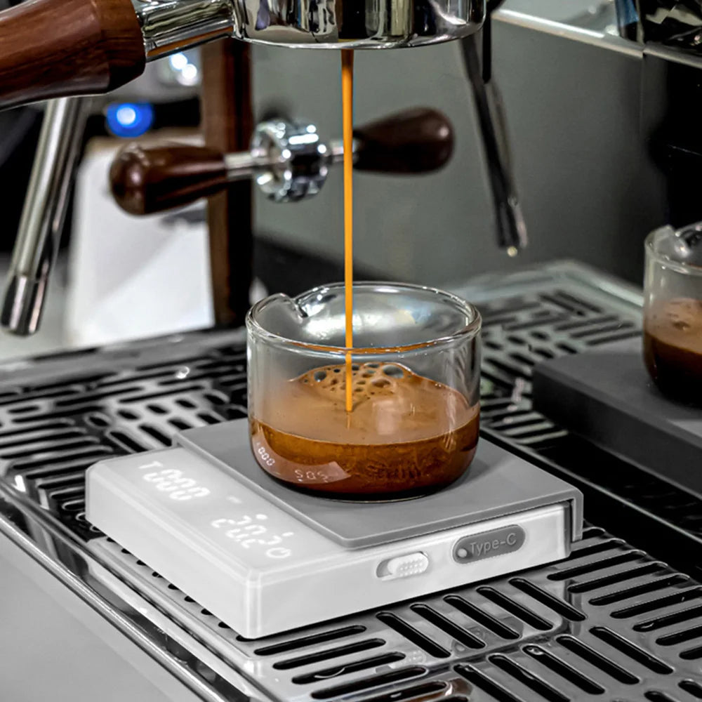 Kitchen Coffee Scale with Timer Rechargeable Digital Scale 0.1g