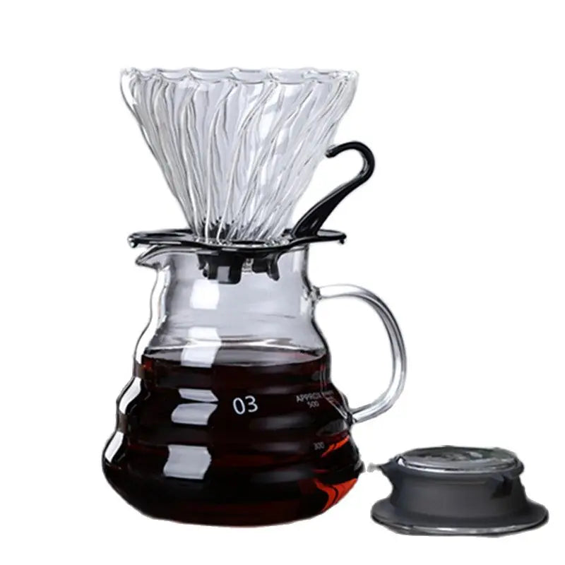 Glass Coffee Dripper, Size 02/ 01, Pour Over Coffee Funnel Dripper v60.