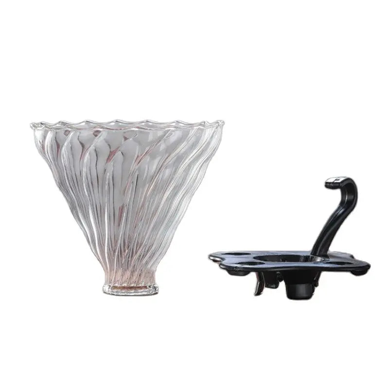 Glass Coffee Dripper, Size 02/ 01, Pour Over Coffee Funnel Dripper v60.