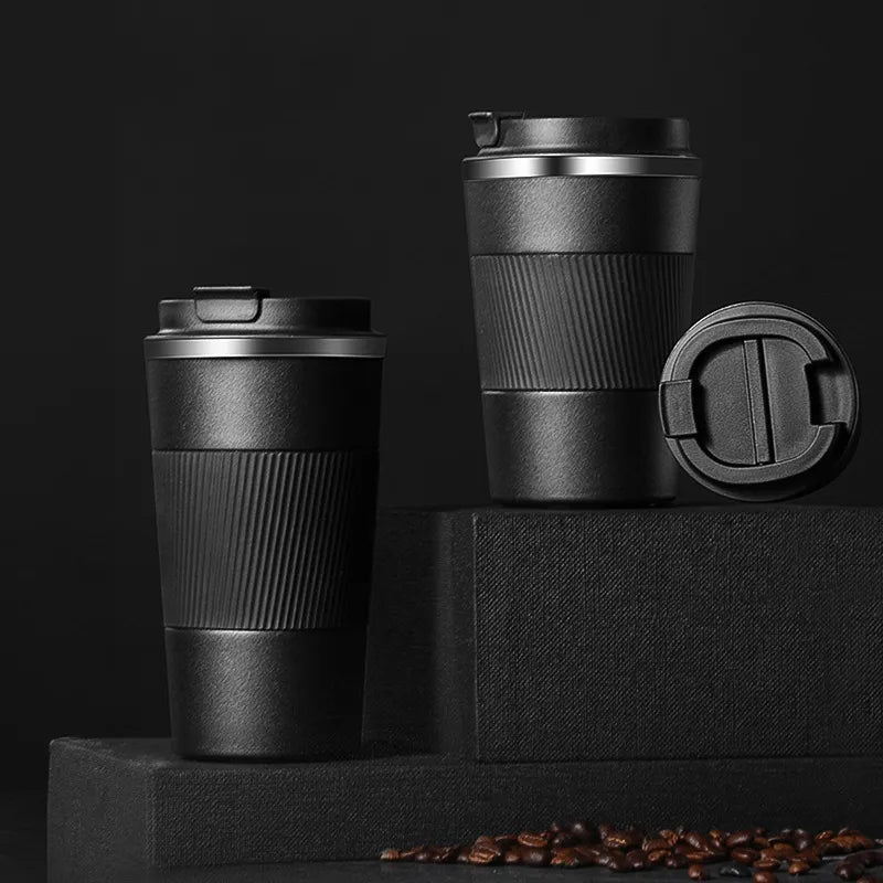 12/17oz Coffee Thermos Mug Double-wall Stainless Steel Portable Car Travelling Tumbler Insulation Thermal Coffe Cup To Go