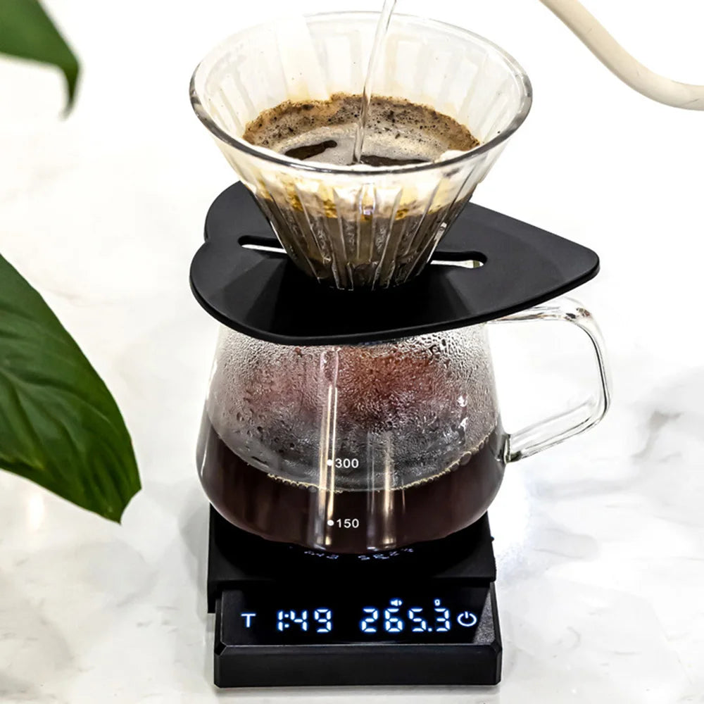 Kitchen Coffee Scale with Timer Rechargeable Digital Scale 0.1g