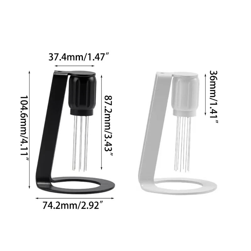 Stainless Steel Coffee Powder Tamper Espresso Powder Stirrer Distributor Leveler Tools Cafe Stirring Barista Accessories