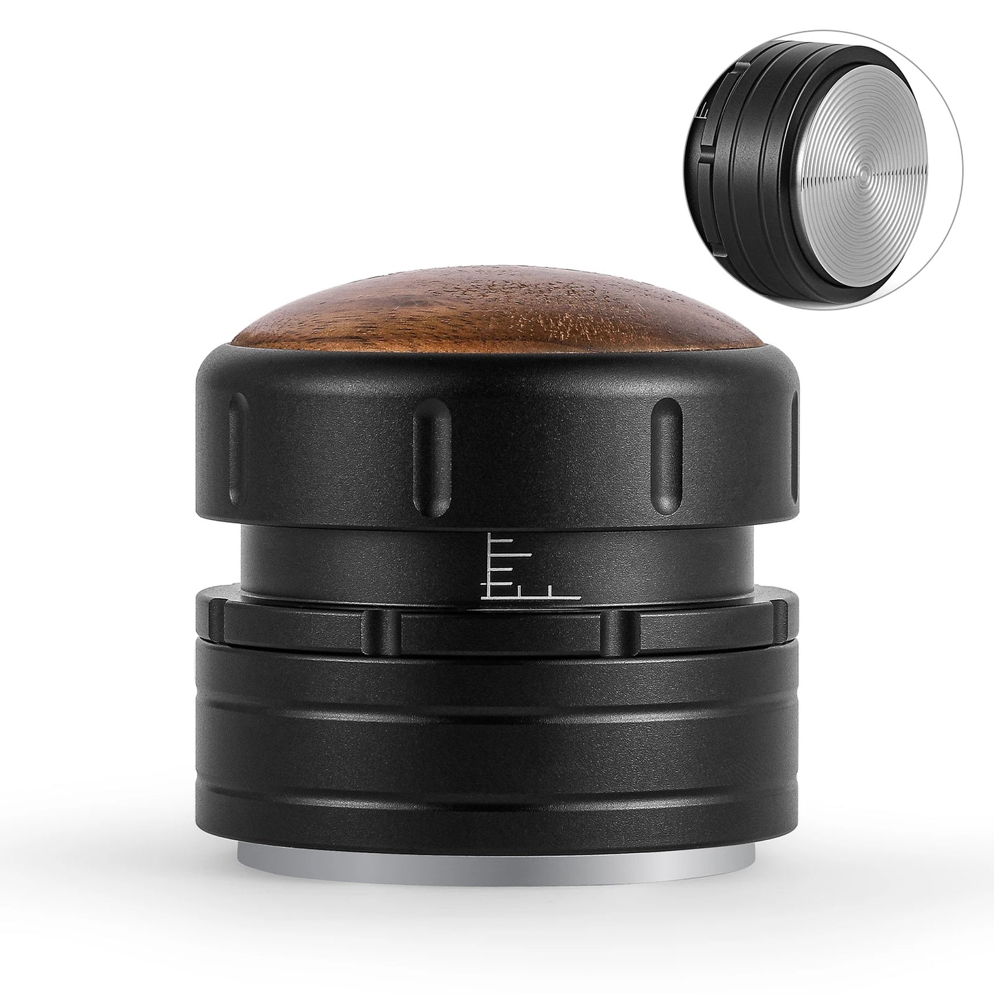 MHW-3BOMBER 58mm Spring Coffee Tamper Adjustable Depth Calibrated Espresso Tampers Professional Home Barista Cafe Accessories